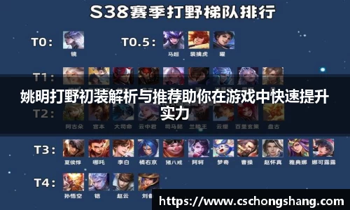 姚明打野初装解析与推荐助你在游戏中快速提升实力