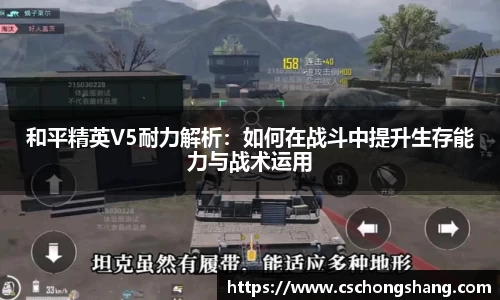 和平精英V5耐力解析：如何在战斗中提升生存能力与战术运用